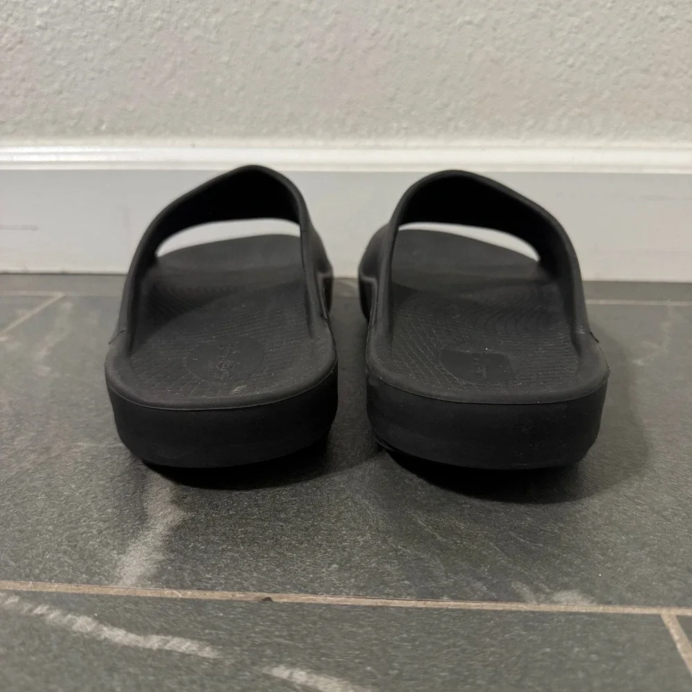 Oofos OOahh Recovery Slide Sandals Mens 9 Womens 11 EU 42 Black Comfort Athletic